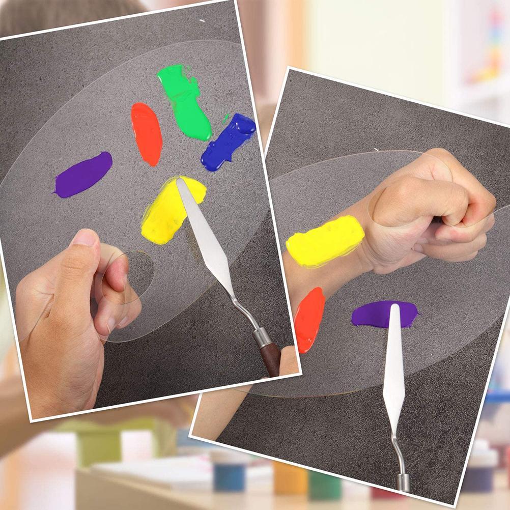 5-teiliges Künstler-malset Mit Palette, Ölfarben-mischschaber, Edelstahl Und Holz