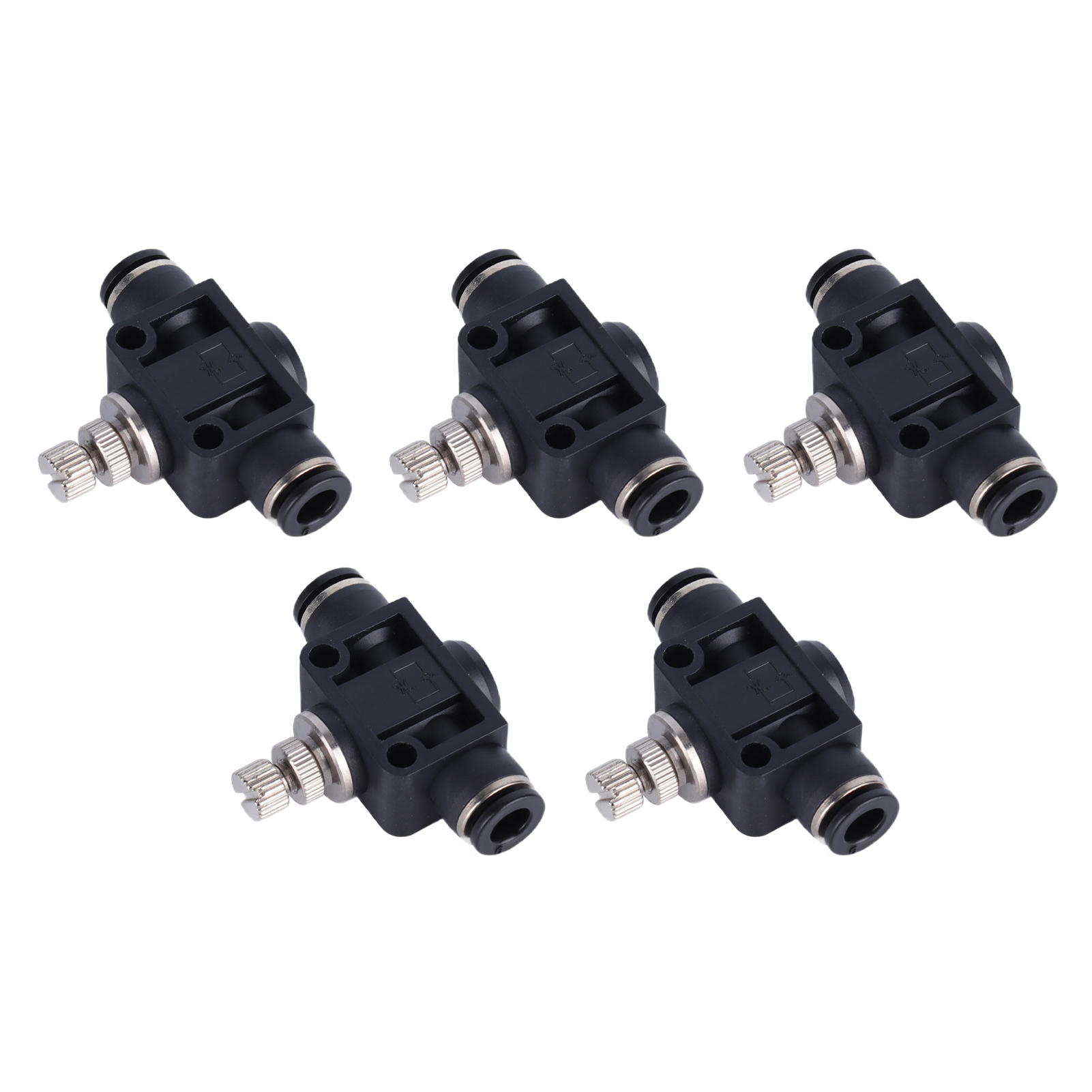 5 Stück Pneumatische Drosselventile, Robuste Pvc-druckfestigkeit, Anschlusszubehör 8 Mm