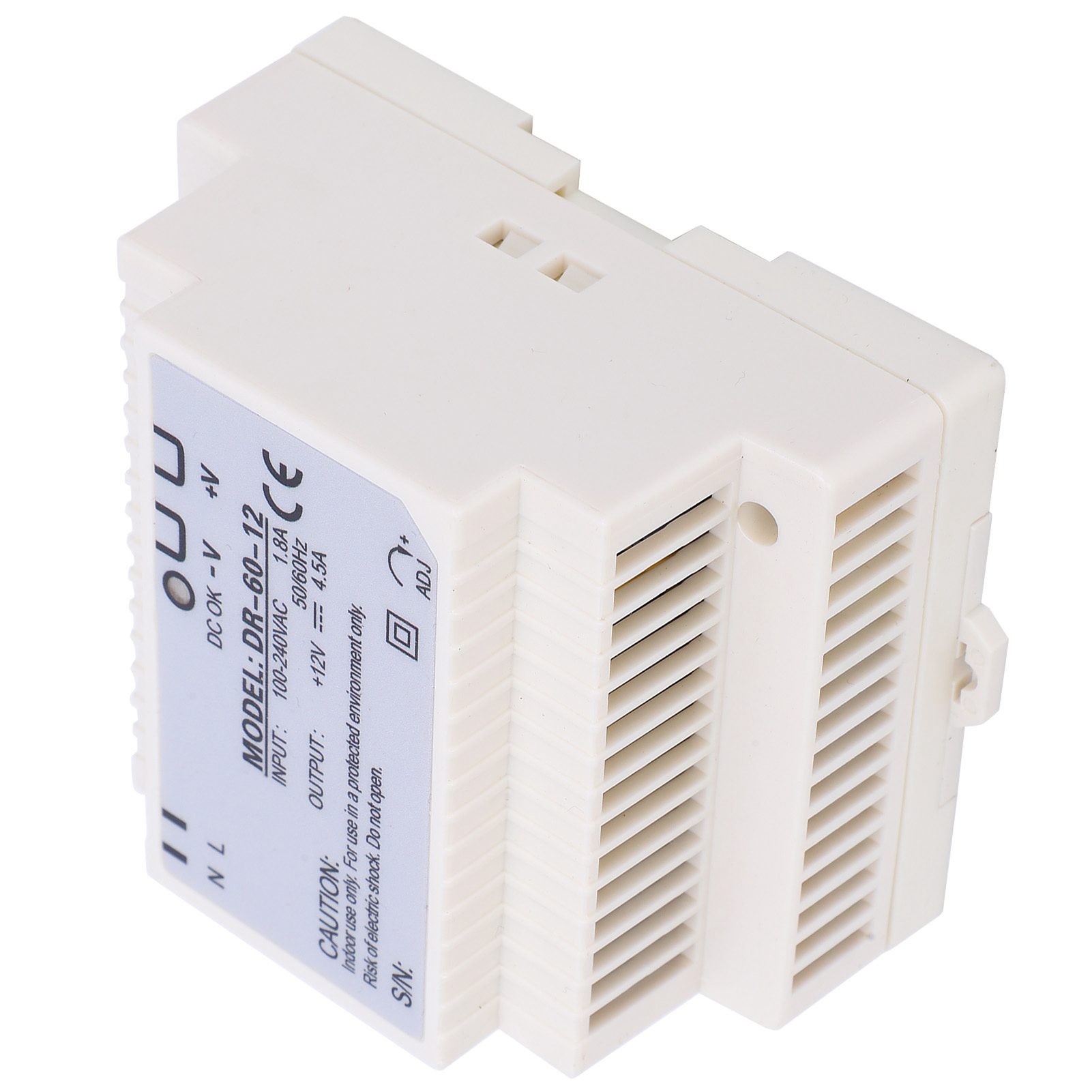 Berm Din-schienen-netzteil, Einphasiger Ausgang, Industrieanlagen, 100–240 V Ac, Dr-60-12