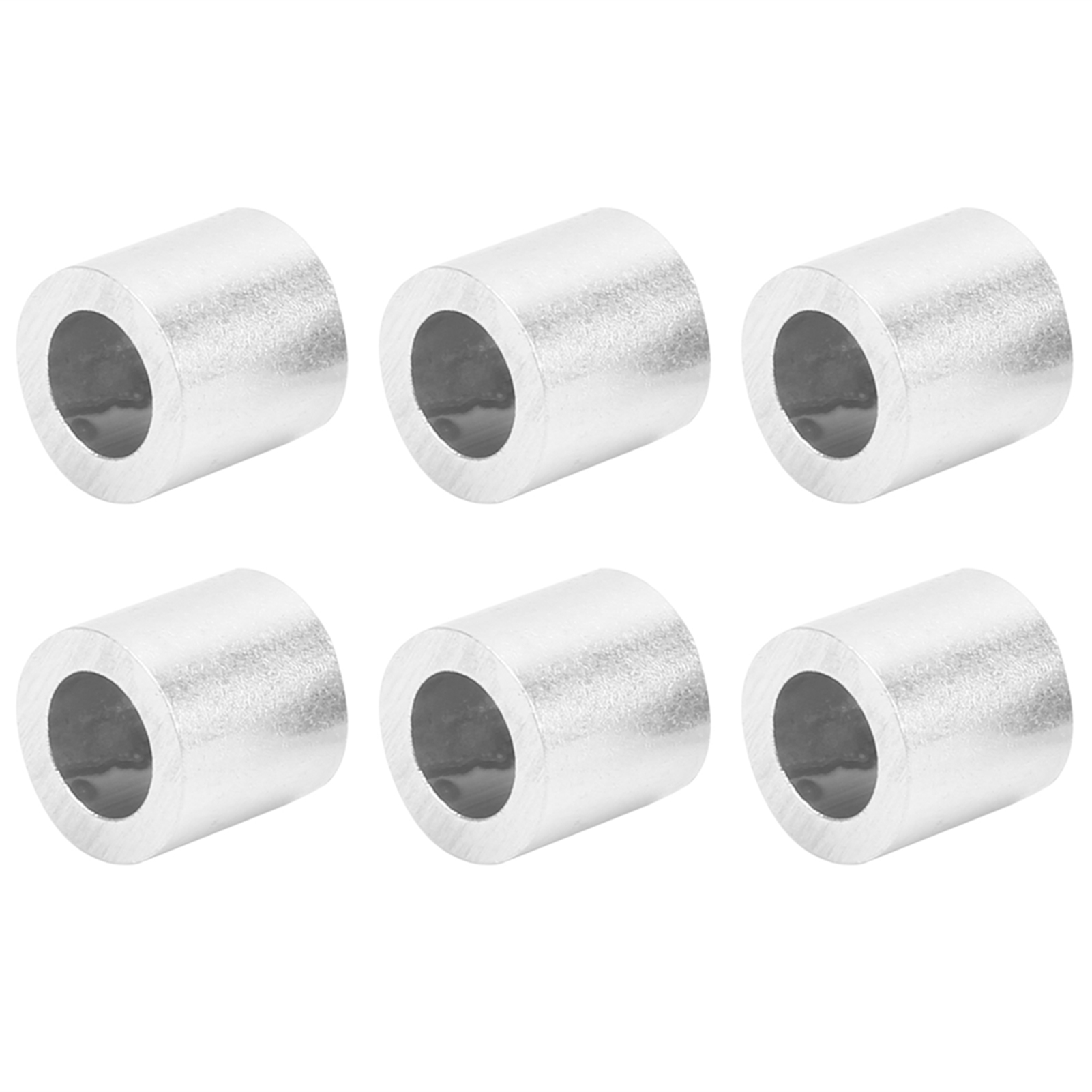 100 Stück Crimp-schlaufenhülsen Aus Aluminium Mit Rundem Loch, M6-stahldrahtseil, Industriebedarf