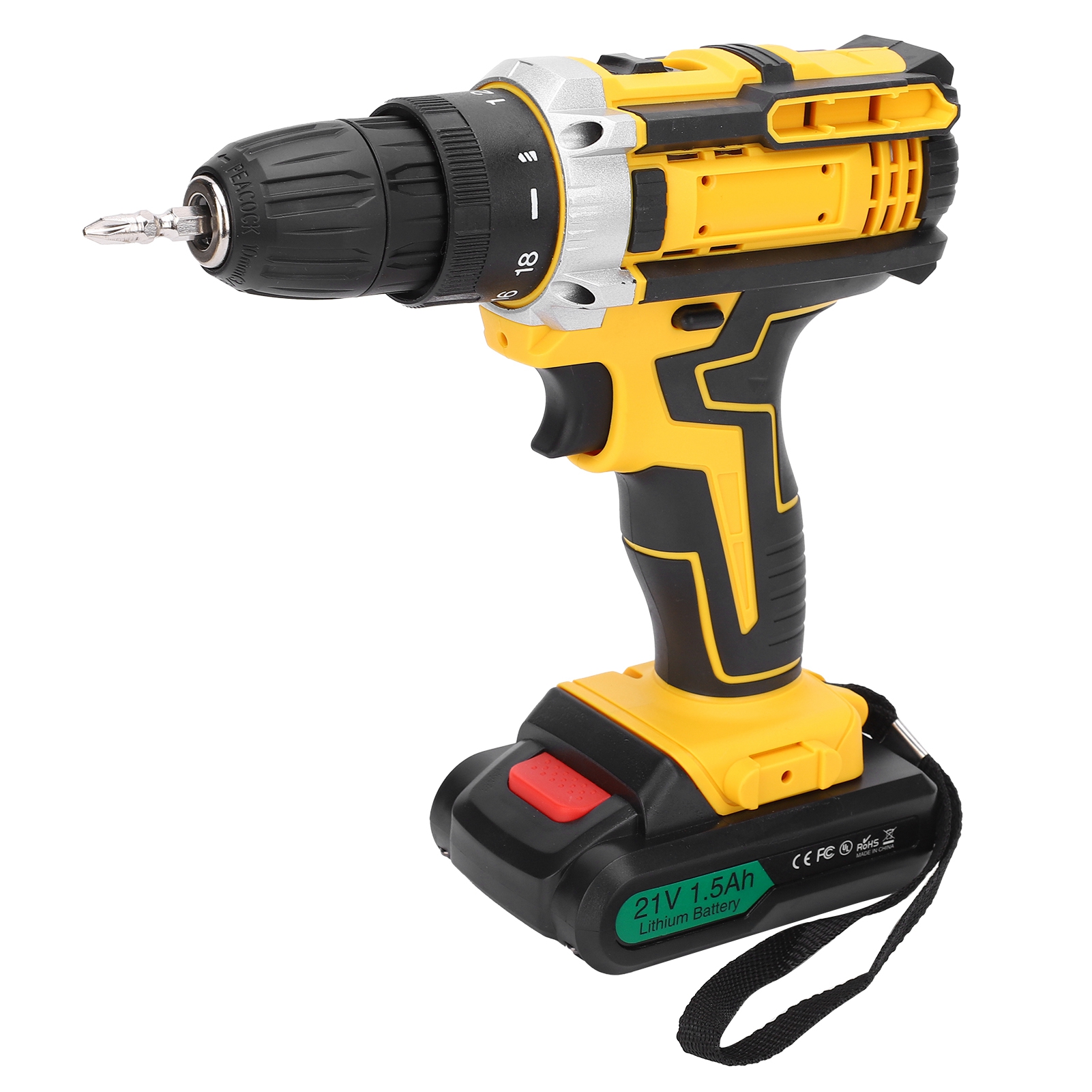Elektrische Bohrmaschine Mit Pistolengriff, Rechts- Und Linkslauf, Hohes Drehmoment, Schraubendreher-bohrwerkzeug, Ac100-240v (eu-stecker)