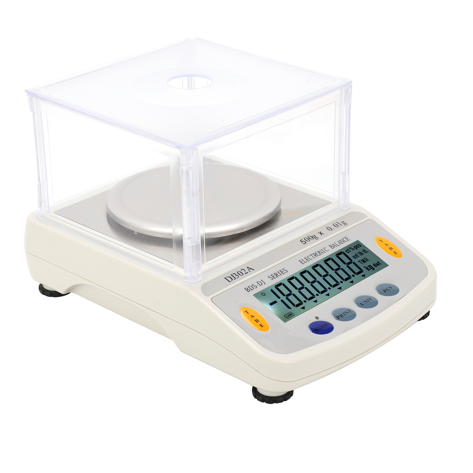 Elektronische Waage, Tragbar, Mit Digitalanzeige, Laborwaage, Ac 100–240 V, 500 G/0,01 G, Eu-stecker
