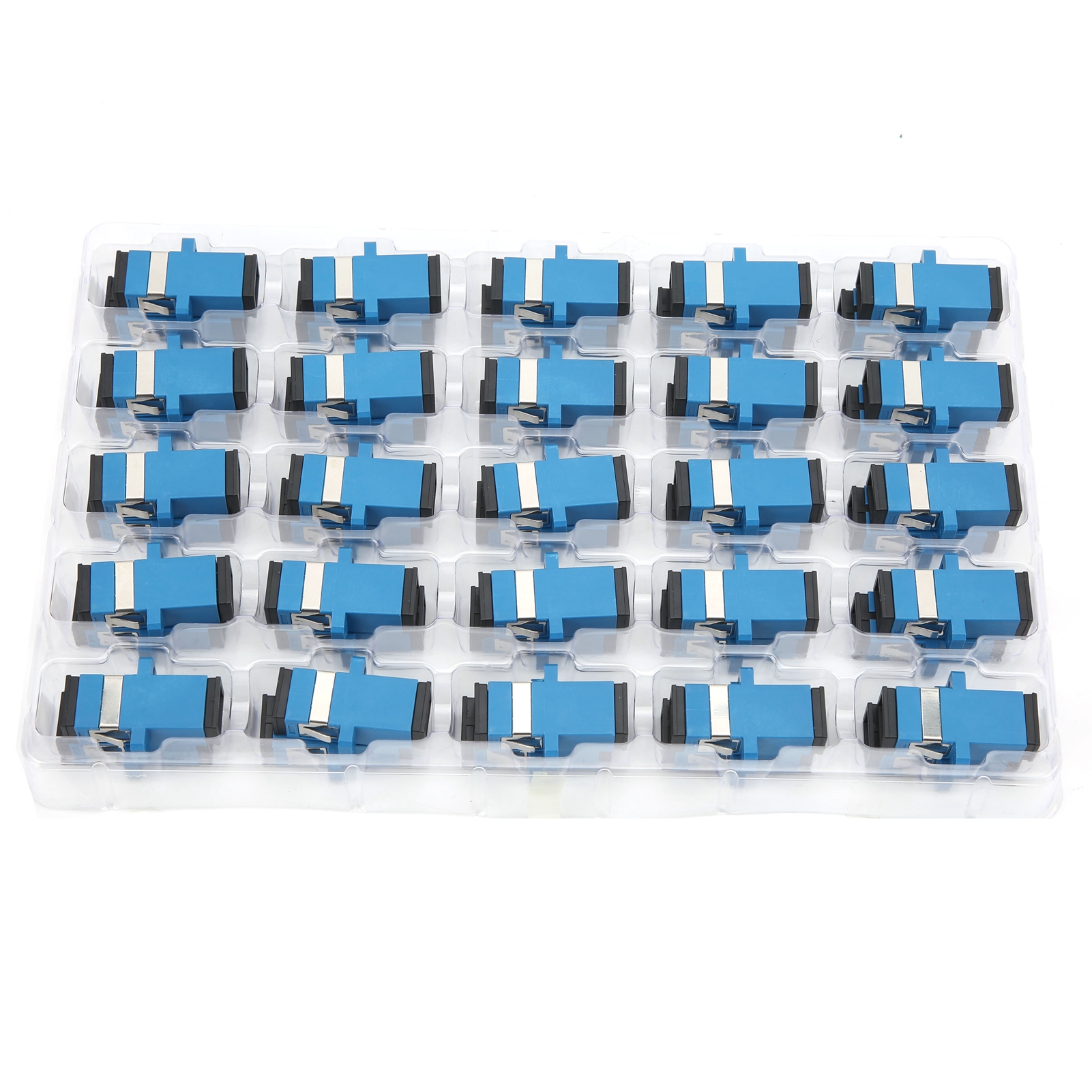 50 Stück Glasfaser-koppler Sc-sc Simplex-flanschverbinder-adapter Industriebedarf