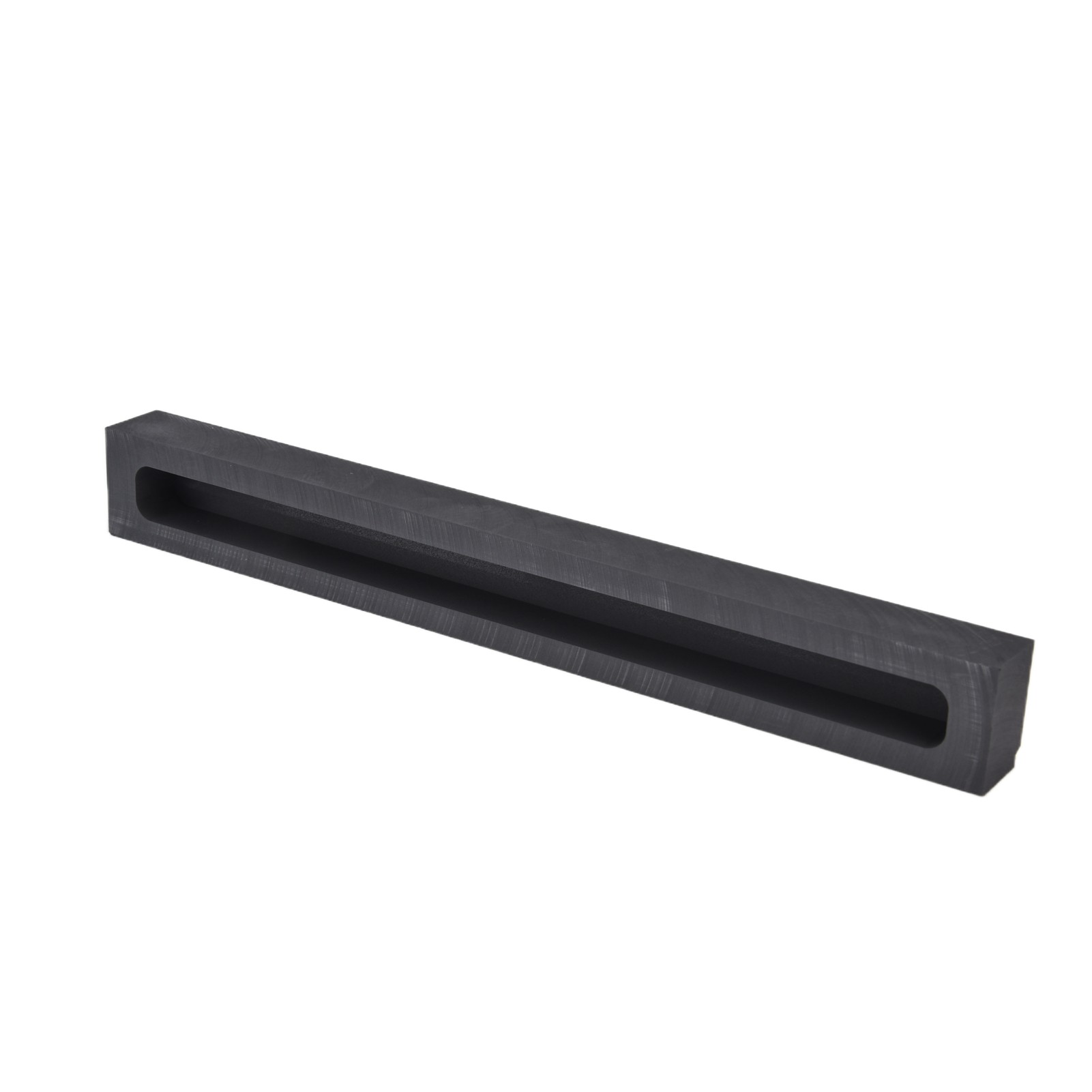 Graphit-formstreifenform, Tiegelform Für Das Schmelzen, Gießen Und Raffinieren Von Nichteisenmetallen, Außenmaße: 250 X 30 X 20 Mm, Innenmaße: 230 X 15 X 15 Mm