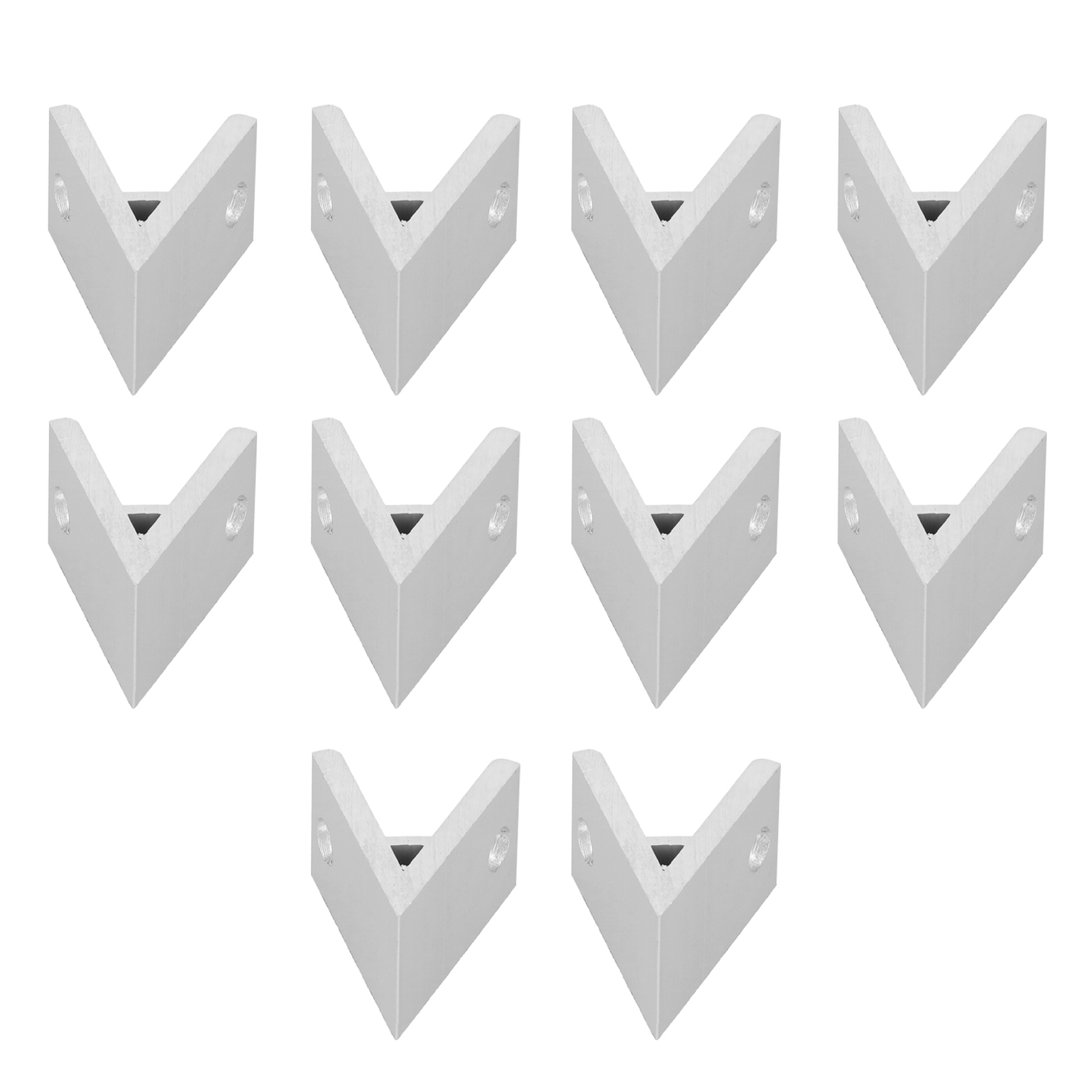 10 Stück Aluminium-winkel-eckverbinder Für Industrieprofile 2030404550604040-45°
