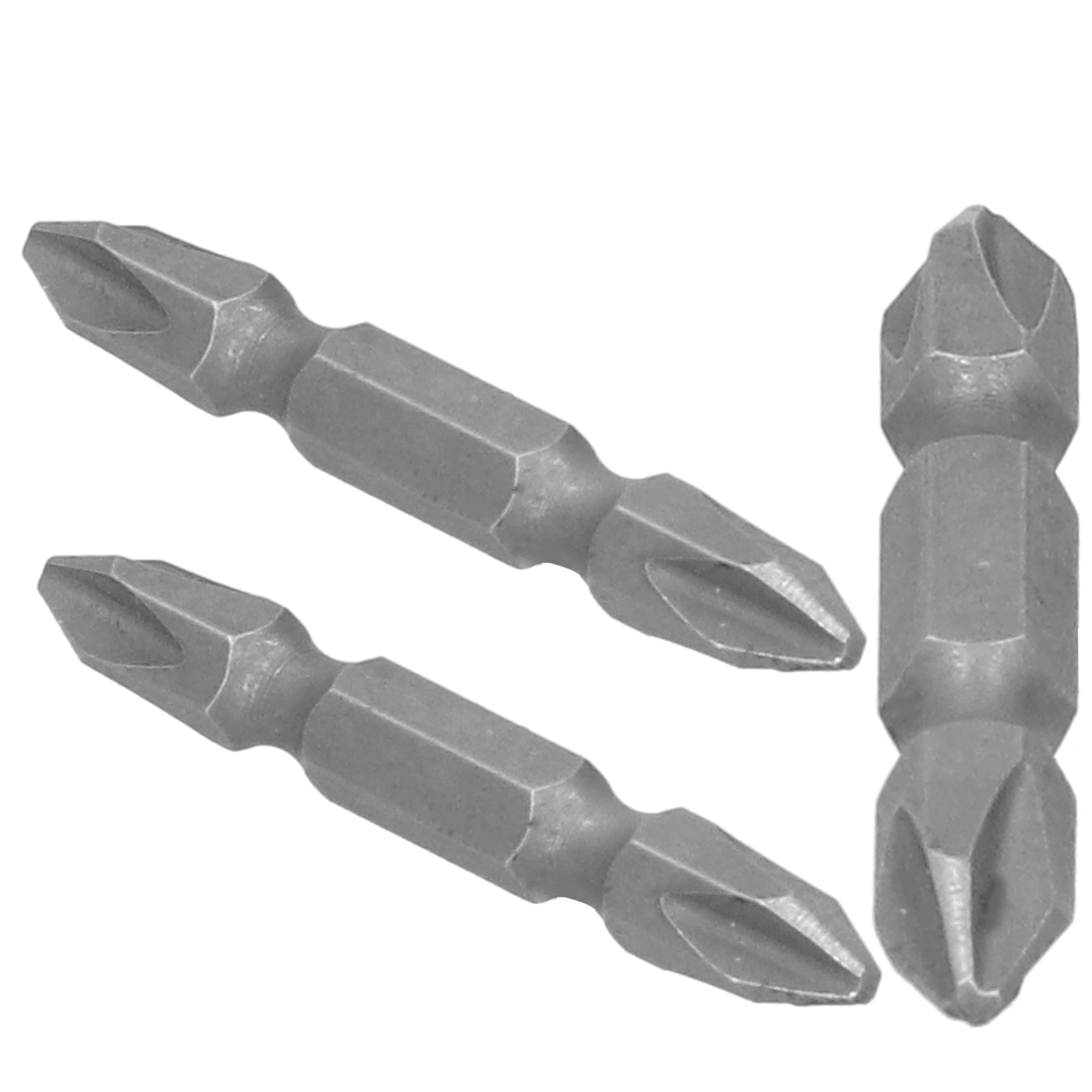 10-teiliges Set Elektrischer Schraubendreherbits Mit Zwei Köpfen, Kreuzschlitz, Stark Magnetisch, S1/4, 50 Mm