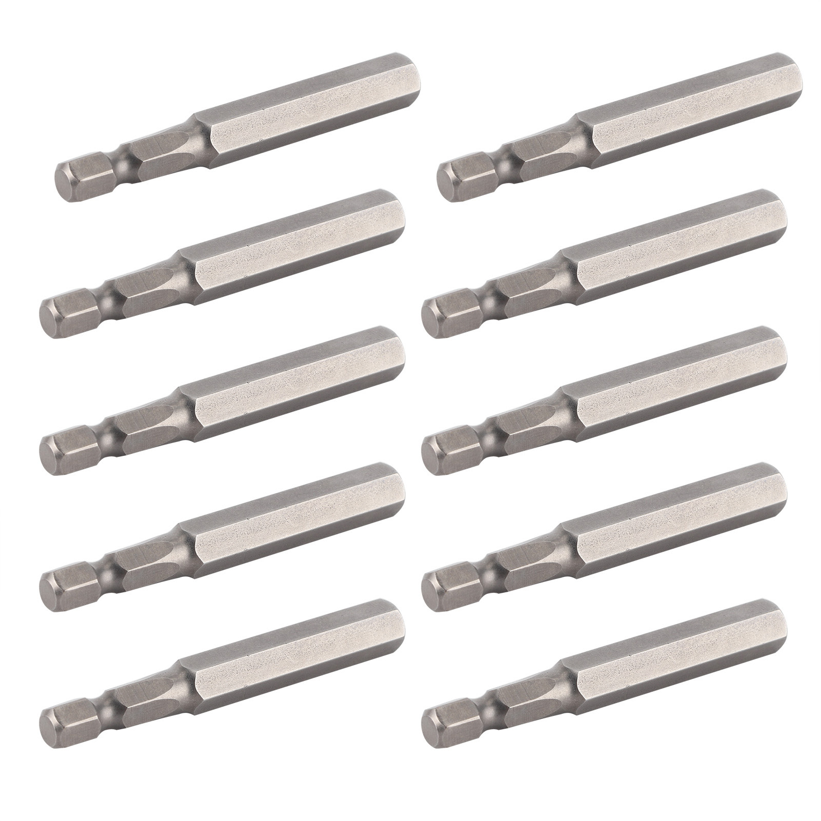 10-teiliges Set Elektrischer Schraubendreherbits, 8 Mm Sechskant, Stark Magnetisch, Gehärtet, S1/4 65 Mm