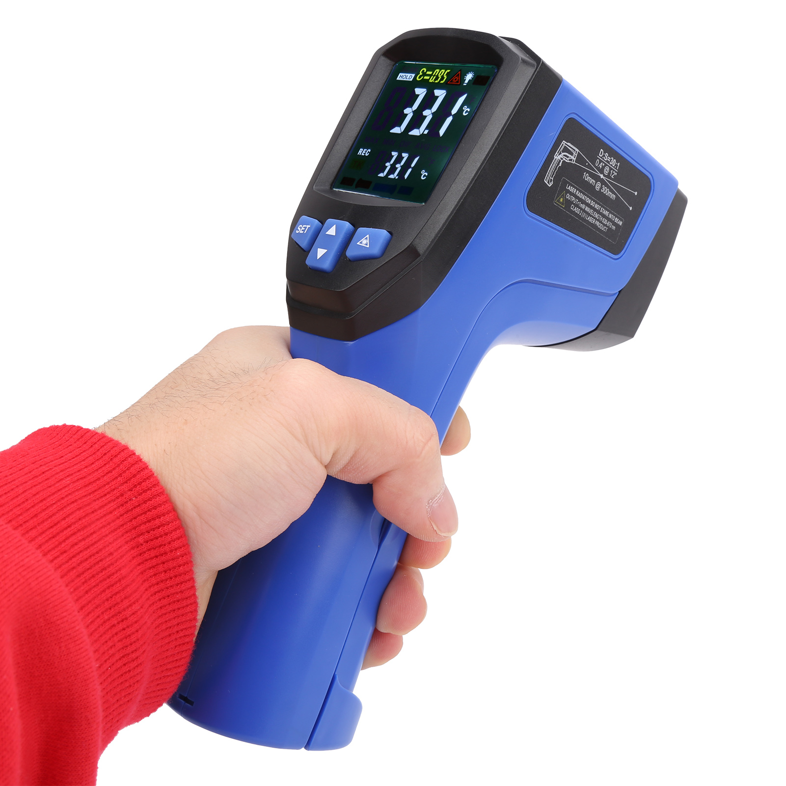 Infrarot-thermometer, Berührungsloses Laser-thermometer, Professionelles Ir-thermometer Für Die Industrie, Ir-833