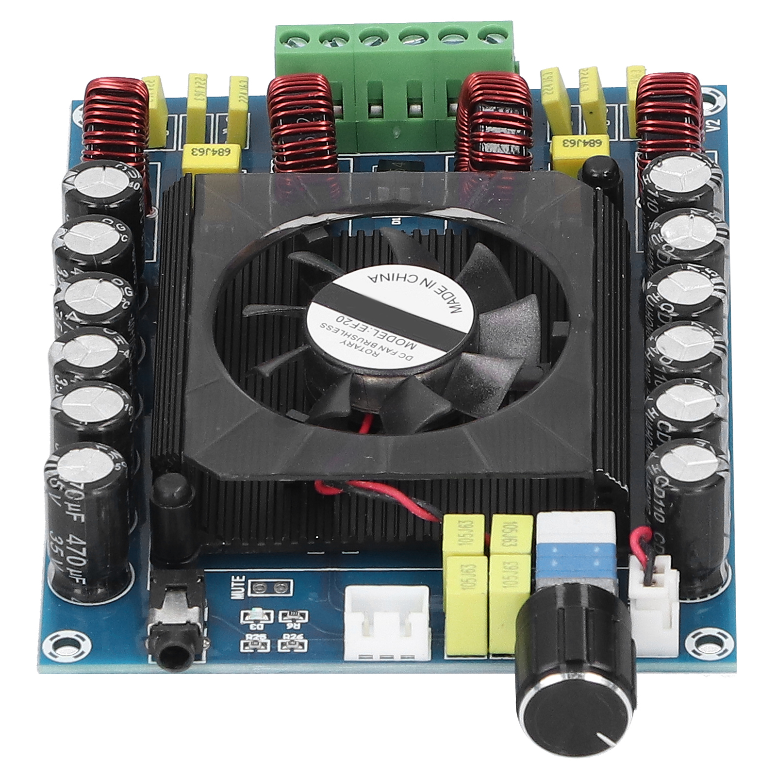 Digitale Leistungsverstärkerplatine Videopotentiometermodul 2 Stereokanäle Xh-a121