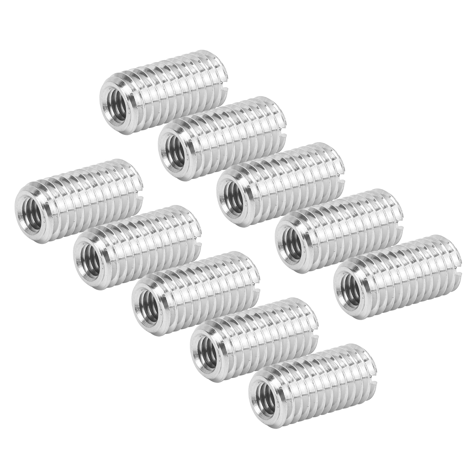 10-teiliges Reparaturmutter-set Mit Schlitzmutter, Edelstahl-gewindeverlängerung Und Reduzierhülse