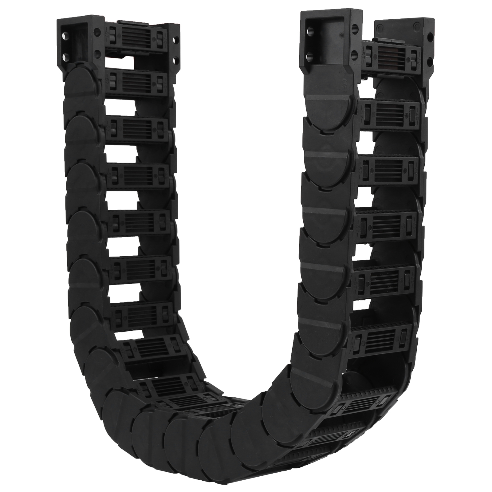 Kabelschleppkette, Geräuscharme Serie, Tankschleppleine, Nylon, Abnehmbare Baugruppe, 0,7 Meter, D25 X 125
