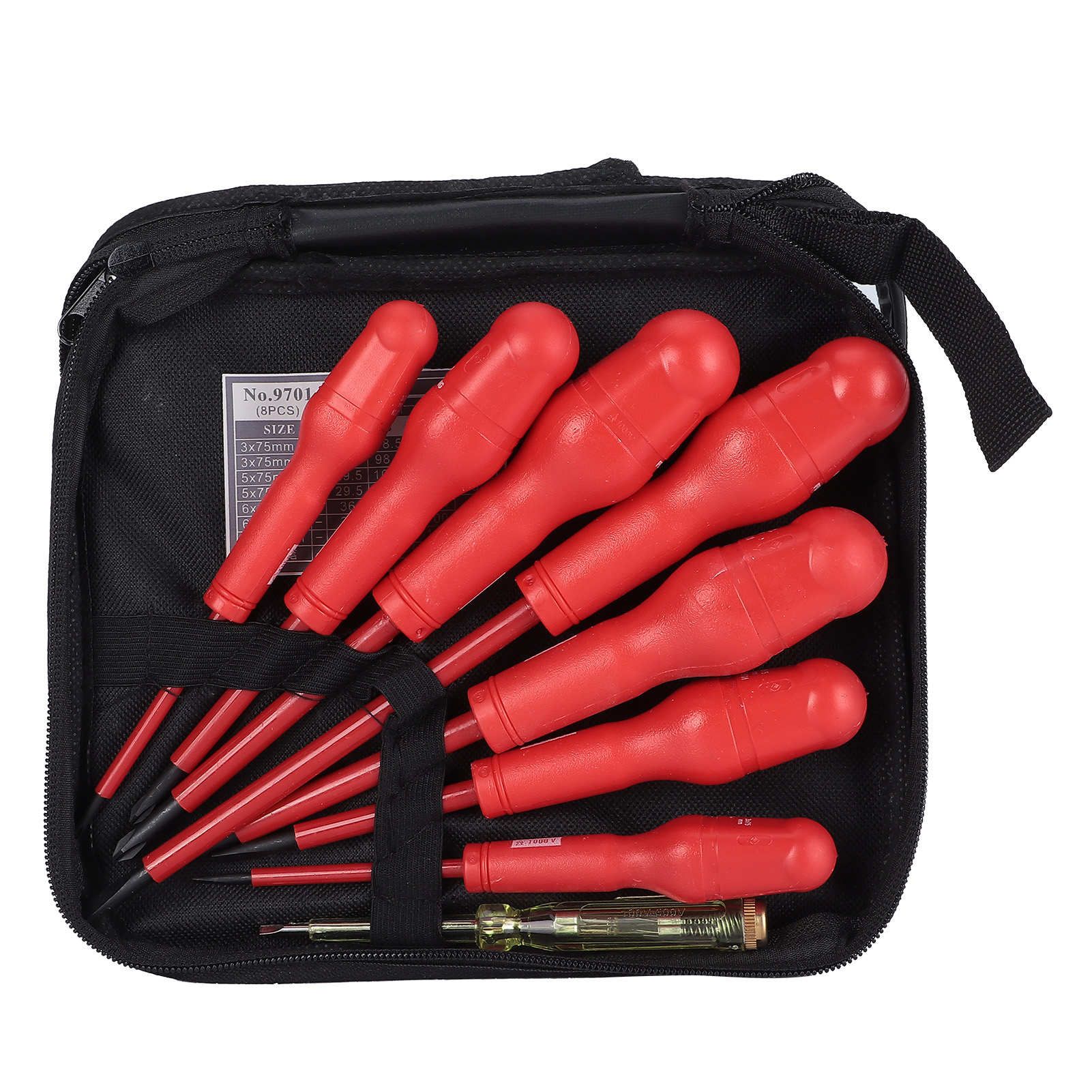 8-teiliges Isoliertes Schraubendreher-set, Magnetisches Set, Elektriker-werkzeugset Für Reparaturen Im Freien 9701