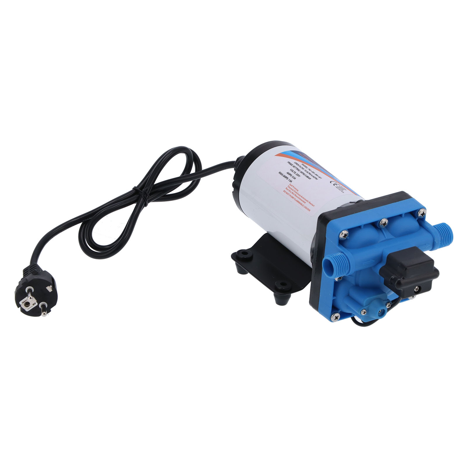 Mikromembranpumpe, Wechselstrom, Elektrisch, Hochdruck-boost, Selbstansaugung Für Reinigungszwecke, 15 L/min, 4,0 Gpm, Eu-stecker (220 V)