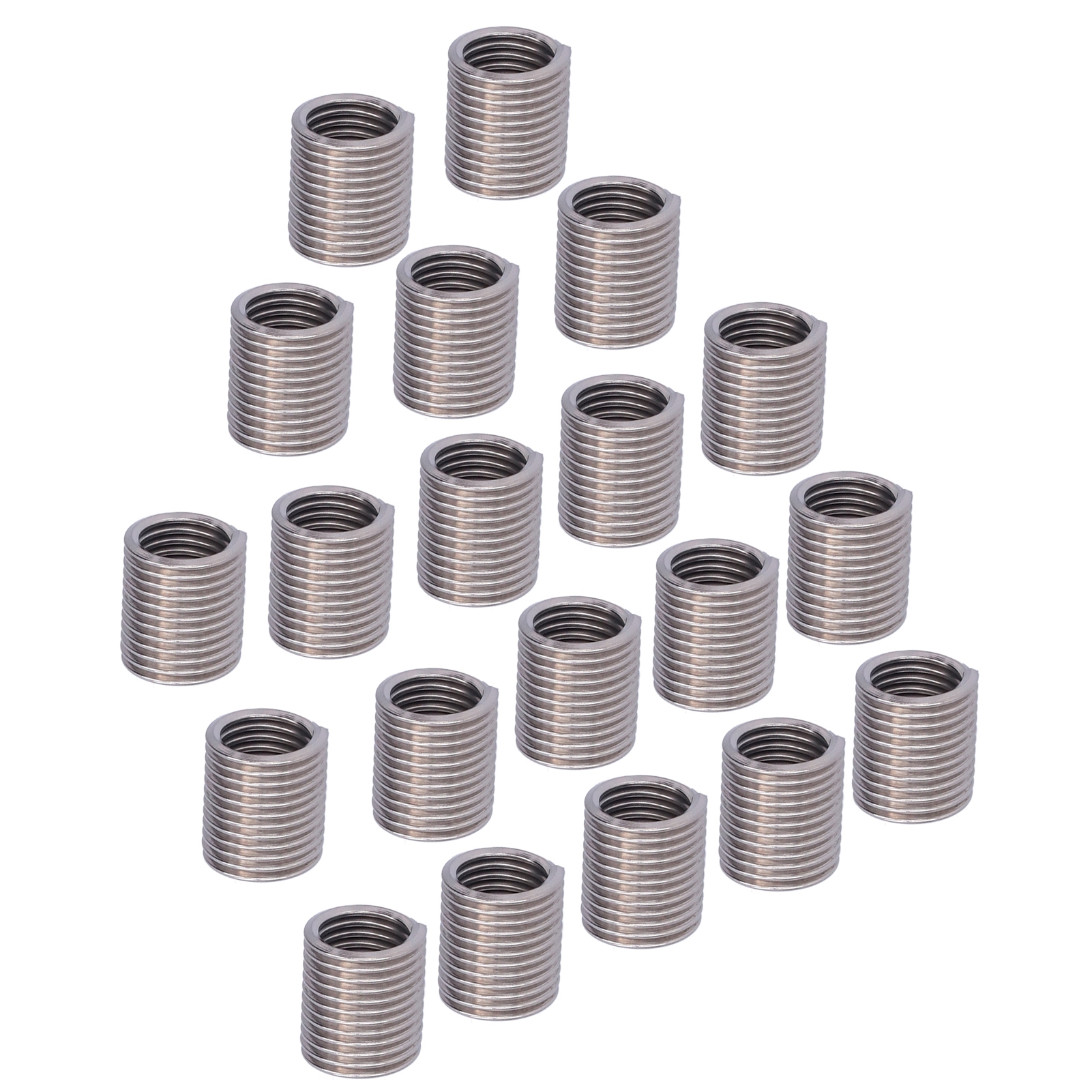 20 Stück Gewindereparatur M12 X 1,75 Drahtgewindeeinsatzmutter Spiraldrahtverlängerung Verbrauchsmaterial 2d