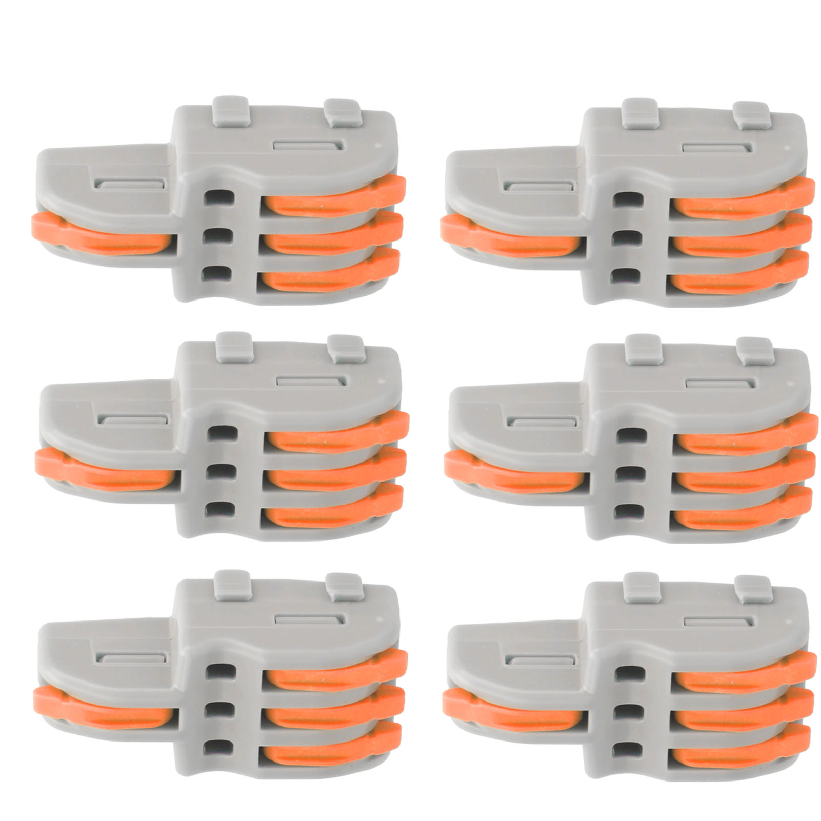 20 Stück Splf13 Schnellverbinder 1 Eingang 3 Ausgänge Ttap-drahtverteiler Für Beleuchtungsmotoren 250v (orange)