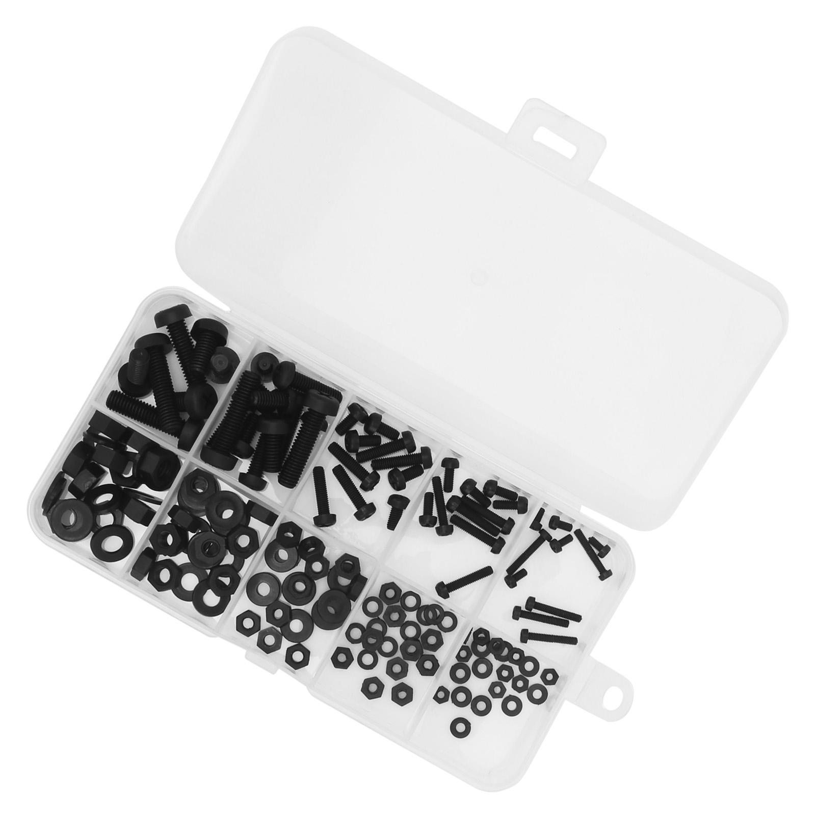 150-teiliges Set Schwarzer Nylonschrauben Für Isolierte Elektronische Bauteile, Verschleißteile M2, M2,5, M3, M4, M5