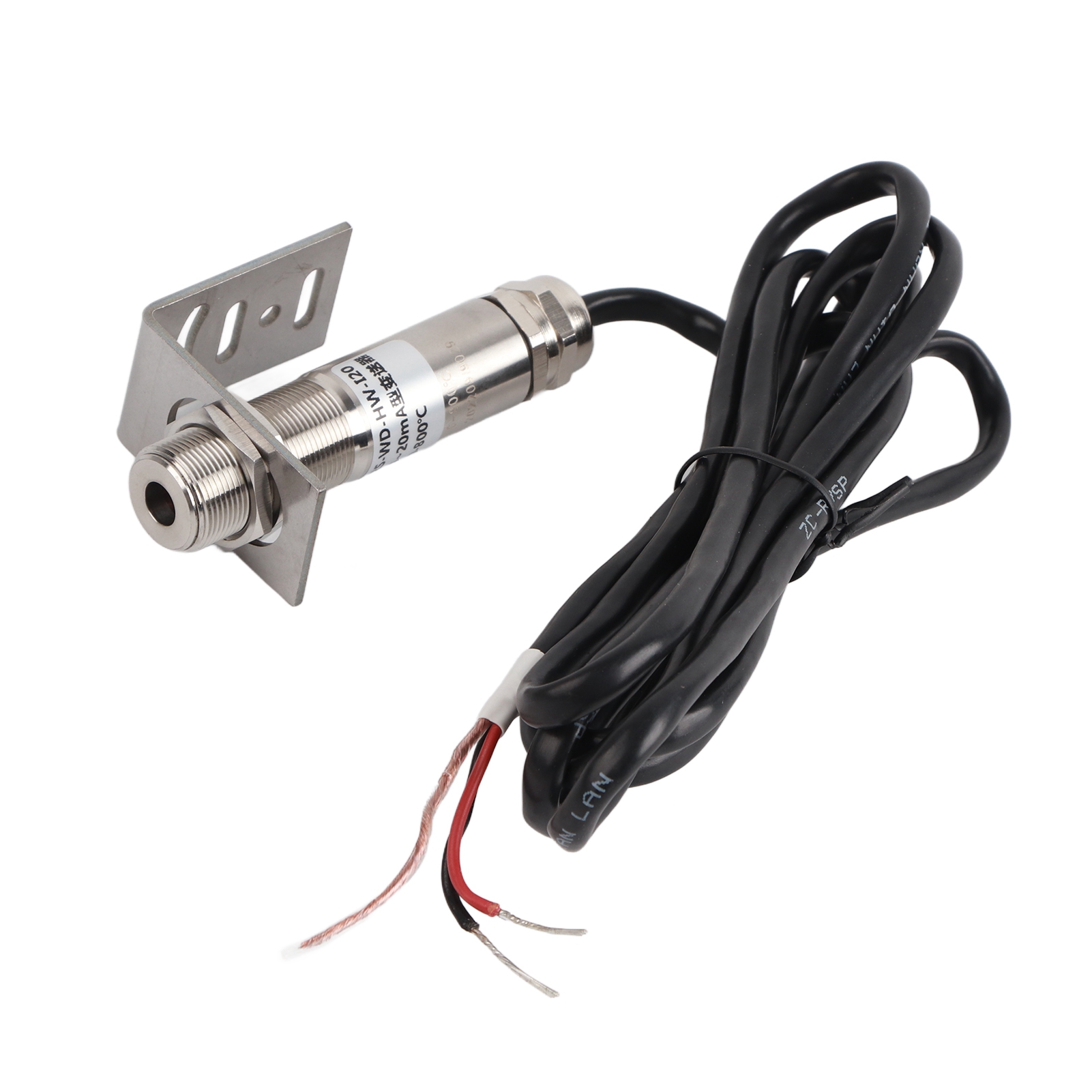 Berührungsloser Infrarot-temperatursensor, Edelstahl, Empfindlicher Transmitter, 420 Ma (kurze Ausführung, 0800℃)