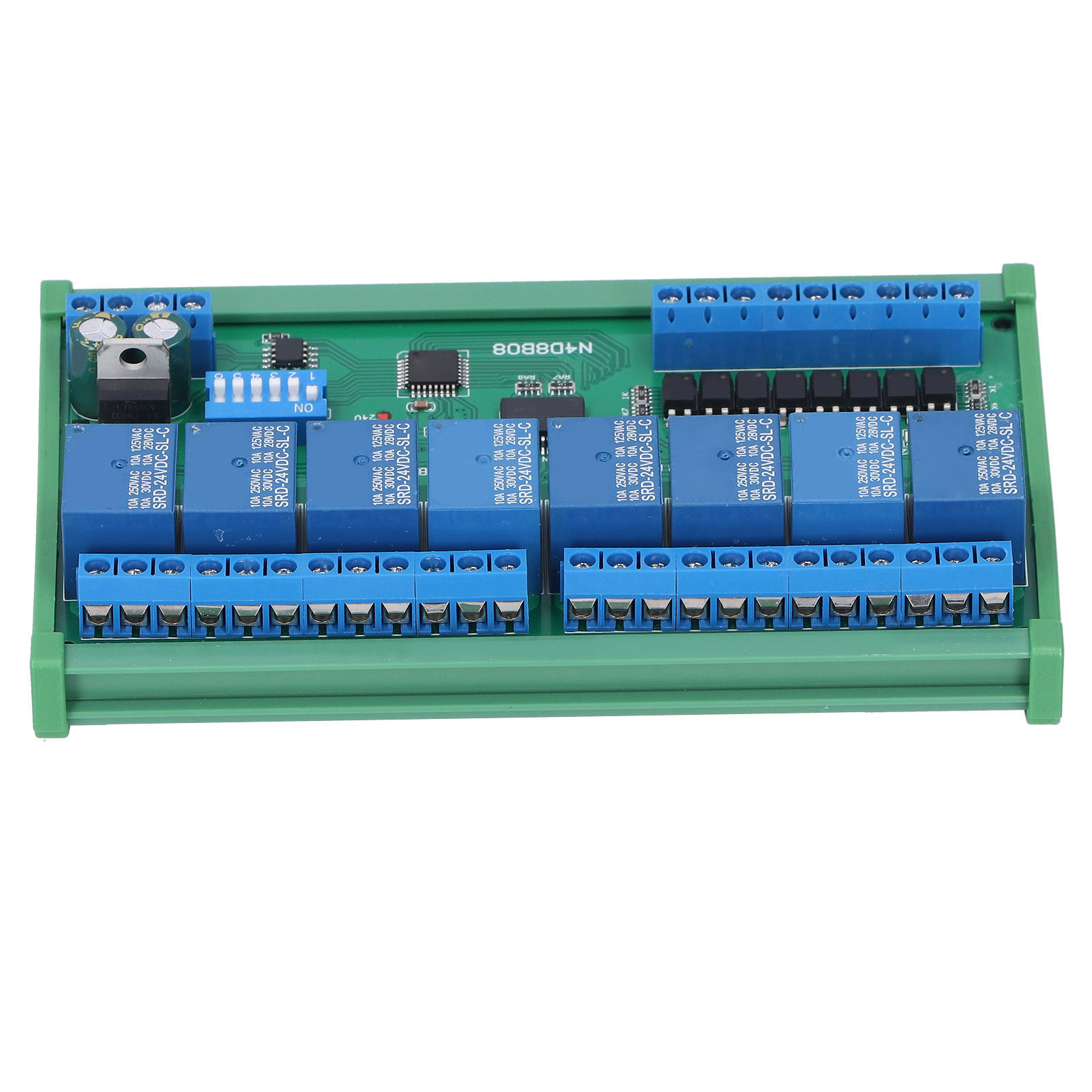 Relaisplatine Mit 8 Eingängen Und 8 Ausgängen, Sps-erweiterungsmodul, Industriebedarf, Din 35, 24 V, N4d8b08‑r