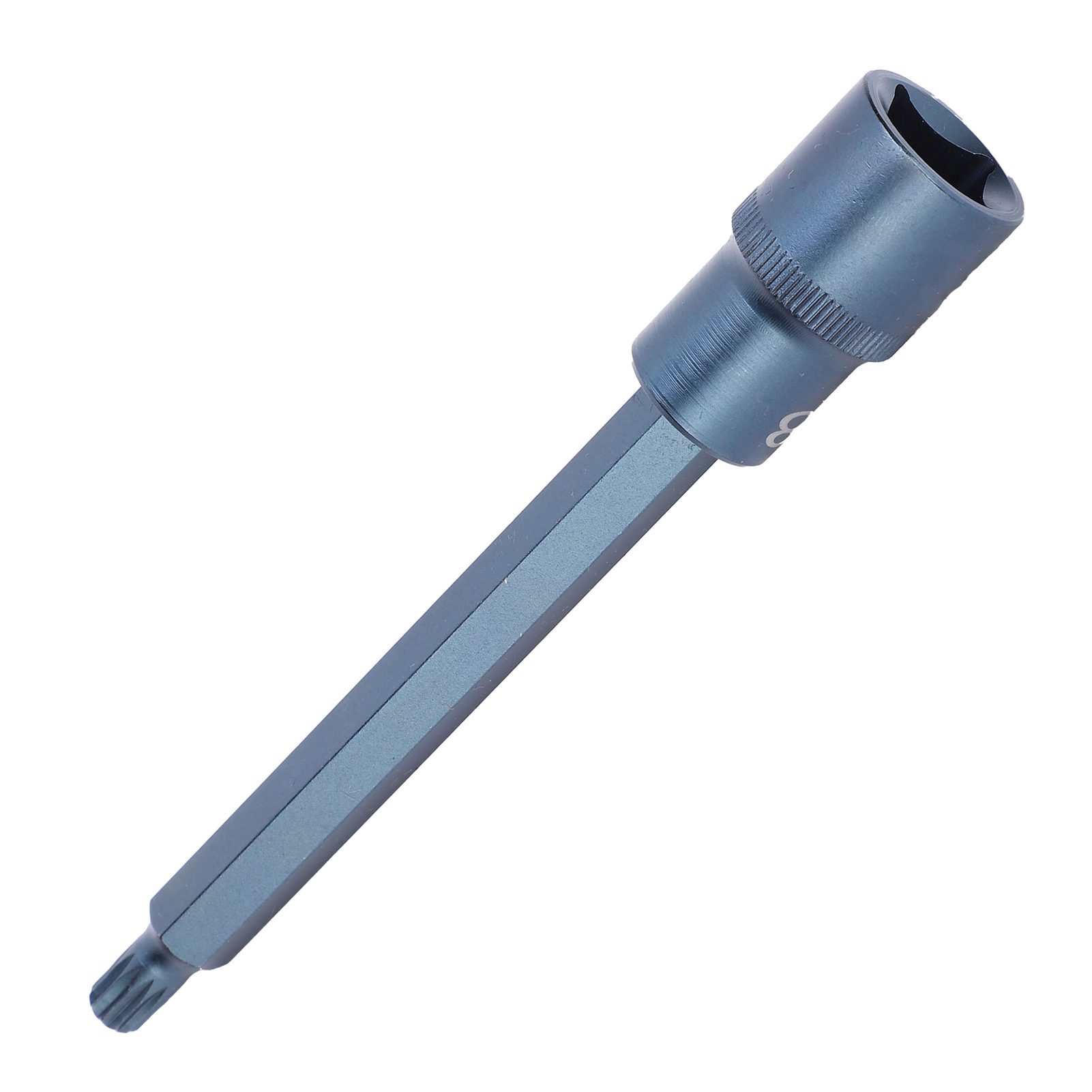 Steckschlüssel-bit Aus Legiertem Stahl, Brüniert, 12-kantig, Hohe Härte, 1/2"-antrieb, Schraubendreher-bit