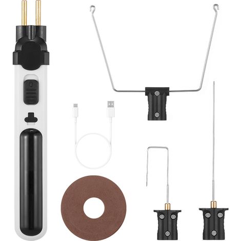 Tragbarer Akku-schaumstoffschneider, Heißdrahtschneidstift, Styropor-schneidewerkzeug-set, Elektronik-lötset, Multifunktions-gravierstift, Heizt Sich In 5 Sekunden Auf Und Verfügt Über Eine Leuchte.