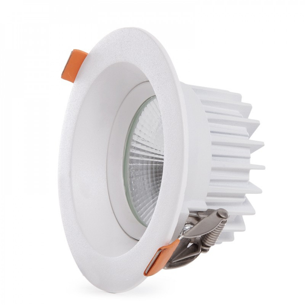 Greenice - Led-rundstrahler Für Downlight, 9 W, 900 Lm, 4200 °k, Blendfrei, Ugr19, 40.000 Std. [ho-dl-ad-cob-9w-w]