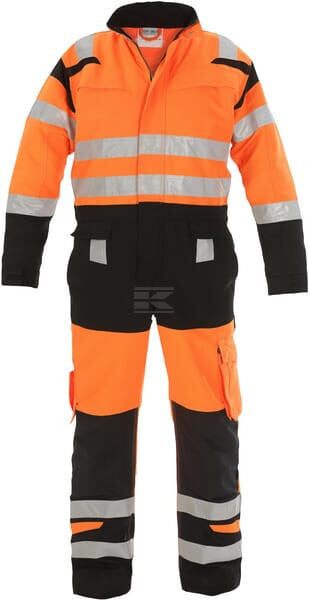 Overalls'erwachsener Gr. L Uk:38-40 Orange, Schwarz Trendy High Visible Line By Hydrowear Hydrowear 048471ob52