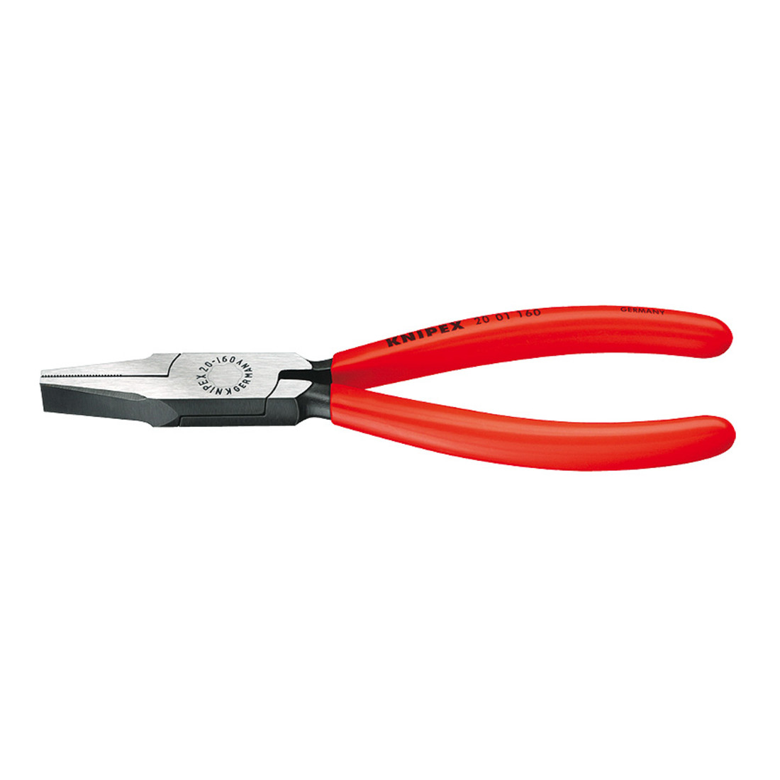 Flachzange Schwarz Atramentiert Mit Kunststoff Überzogen 180mm - Knipex