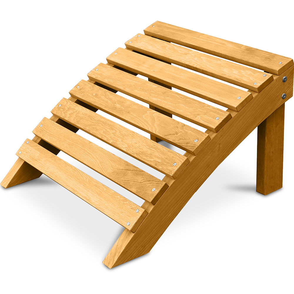 Fußhocker Aus Holz Für Gartenstuhl - Alana Natural Wood