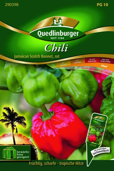 Chili Jamaican Scotch Bonnet Pg 10, 0,065 Gramm