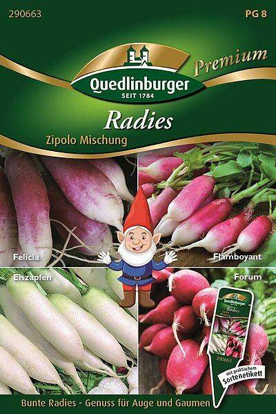 Quedlinburger Radies Zipolo Mischung - Gemüsesamen