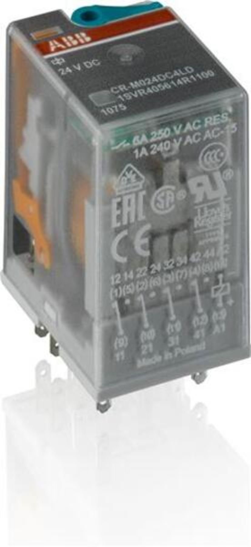 Relais Abb Cr-m024dc4 24 V Dc 250 V 6 A 4 Kontakte