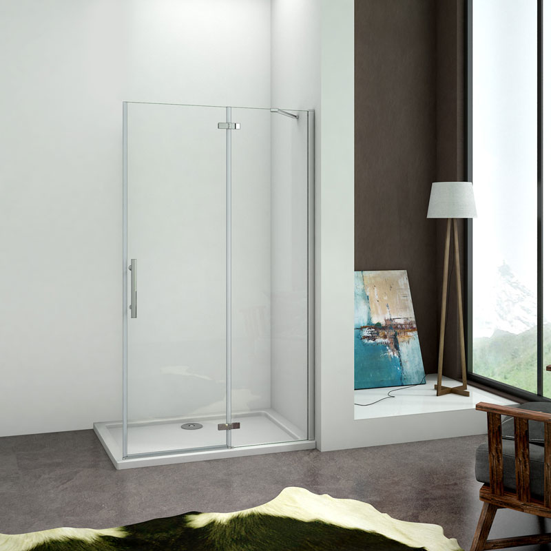 Walk-in B.80cmxh.185cm Drehbar Duschwand Begehbare 6mm Nano-esg Duschabtrennung