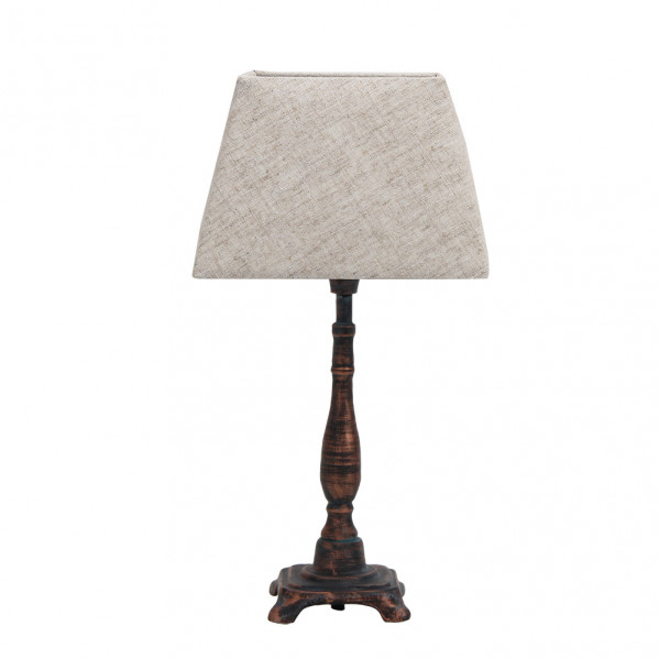 Cyclid Tischlampe 1xe27 Braun Rustikal 38x2020 Cm