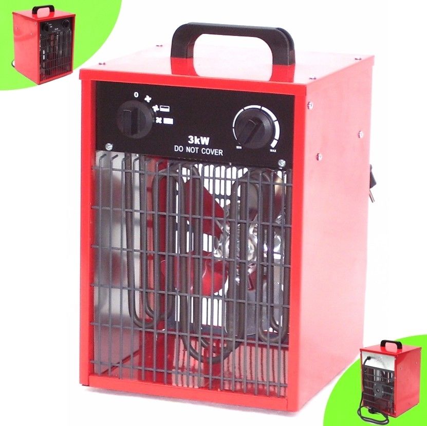 Apex - Bauheizer 33-13 Heizlüfter Heizung 55198 Elektroheizung 3kw Elektro Heizgerät