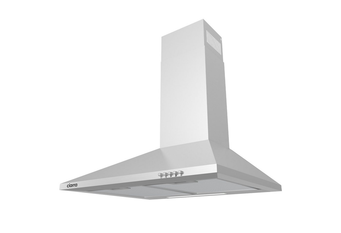 CIARRA Dunstabzugshaube 60cm 370m³/h 3 Stufen Leise Abzugshaube Umluft Abluft CAS6201A Bild 4