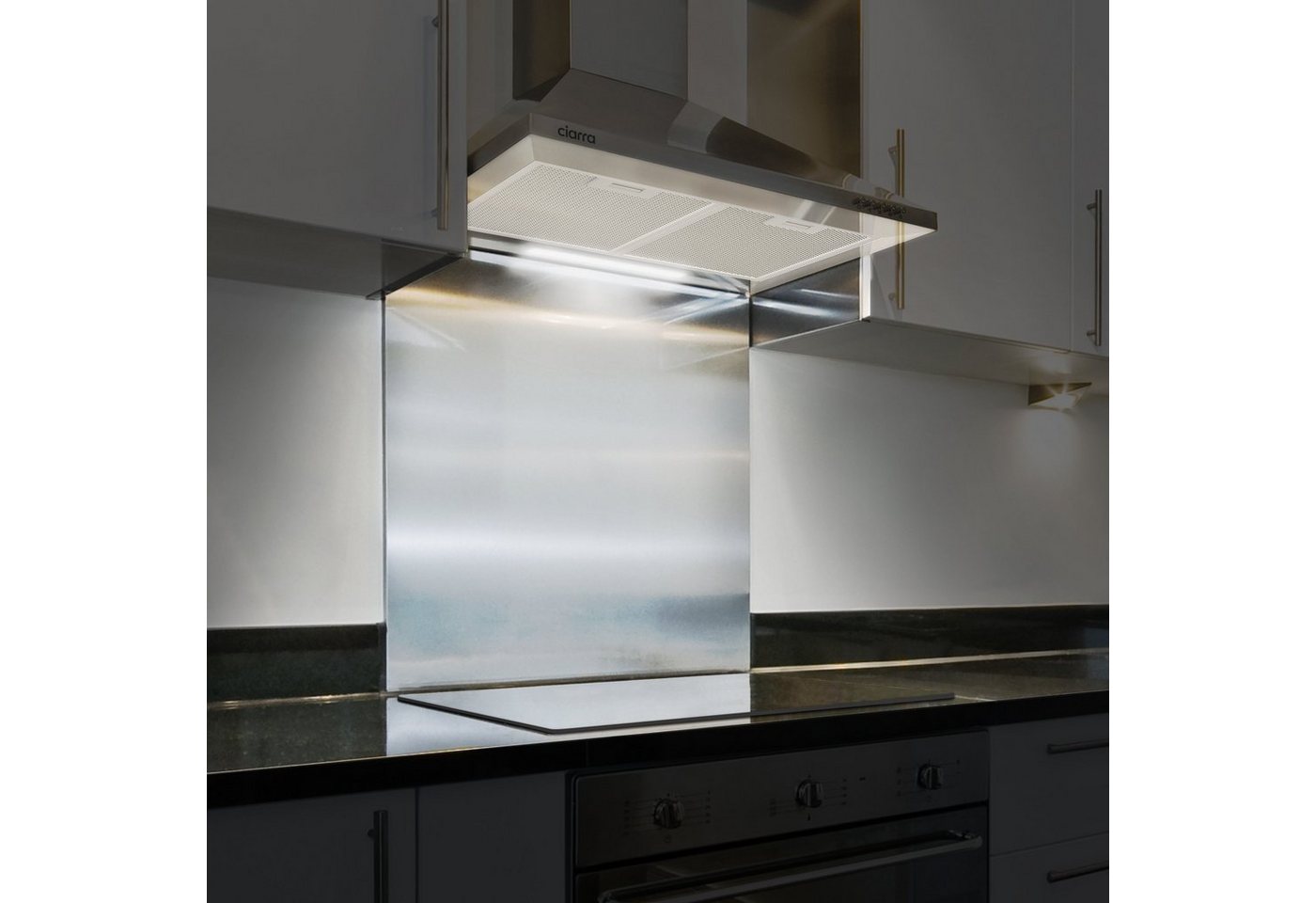 CIARRA Dunstabzugshaube 60cm 370m³/h 3 Stufen Leise Abzugshaube Umluft Abluft CAS6201A Bild 5