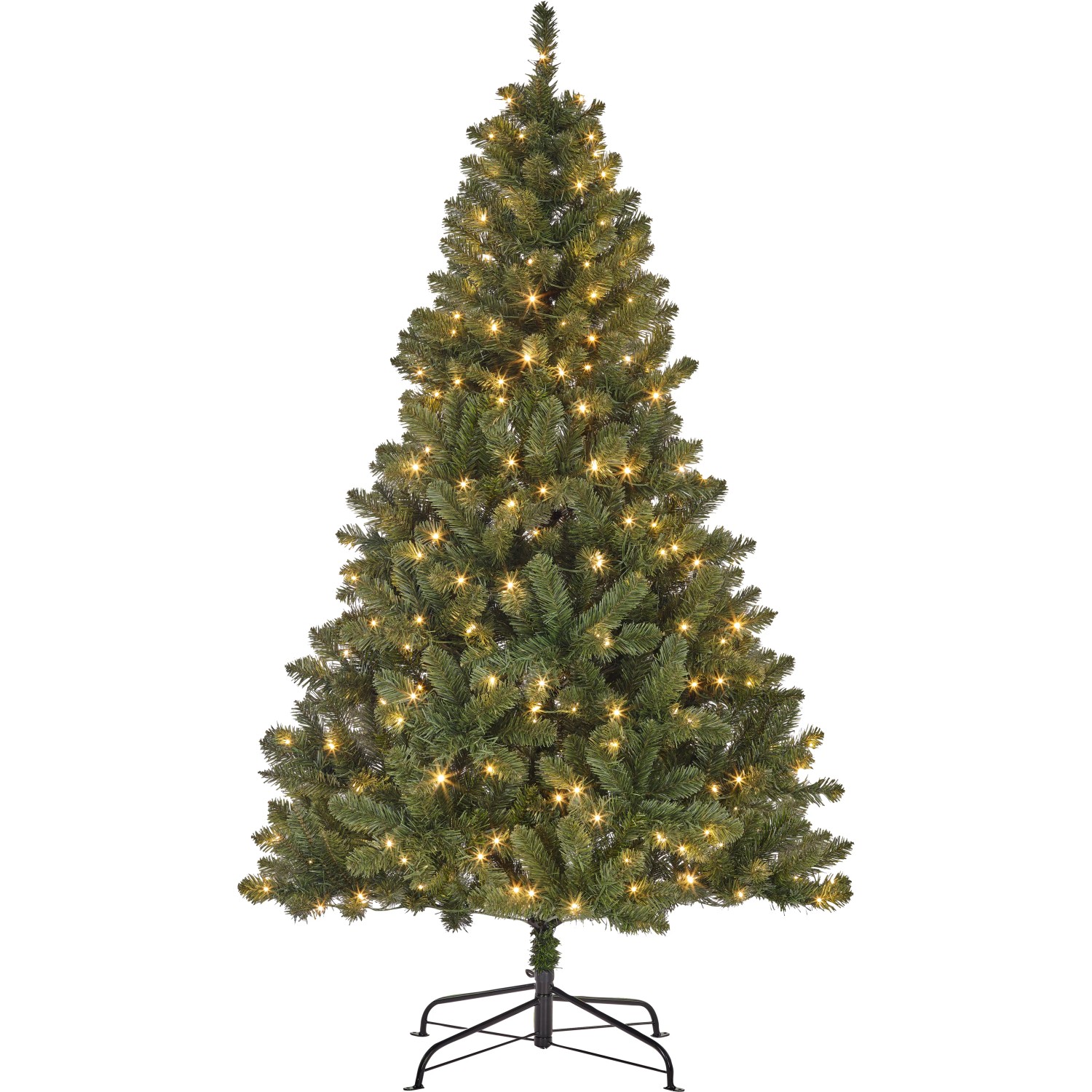 Künstlicher Weihnachtsbaum LED Tannenbaum Tramso 185 cm Kunsttanne Grün