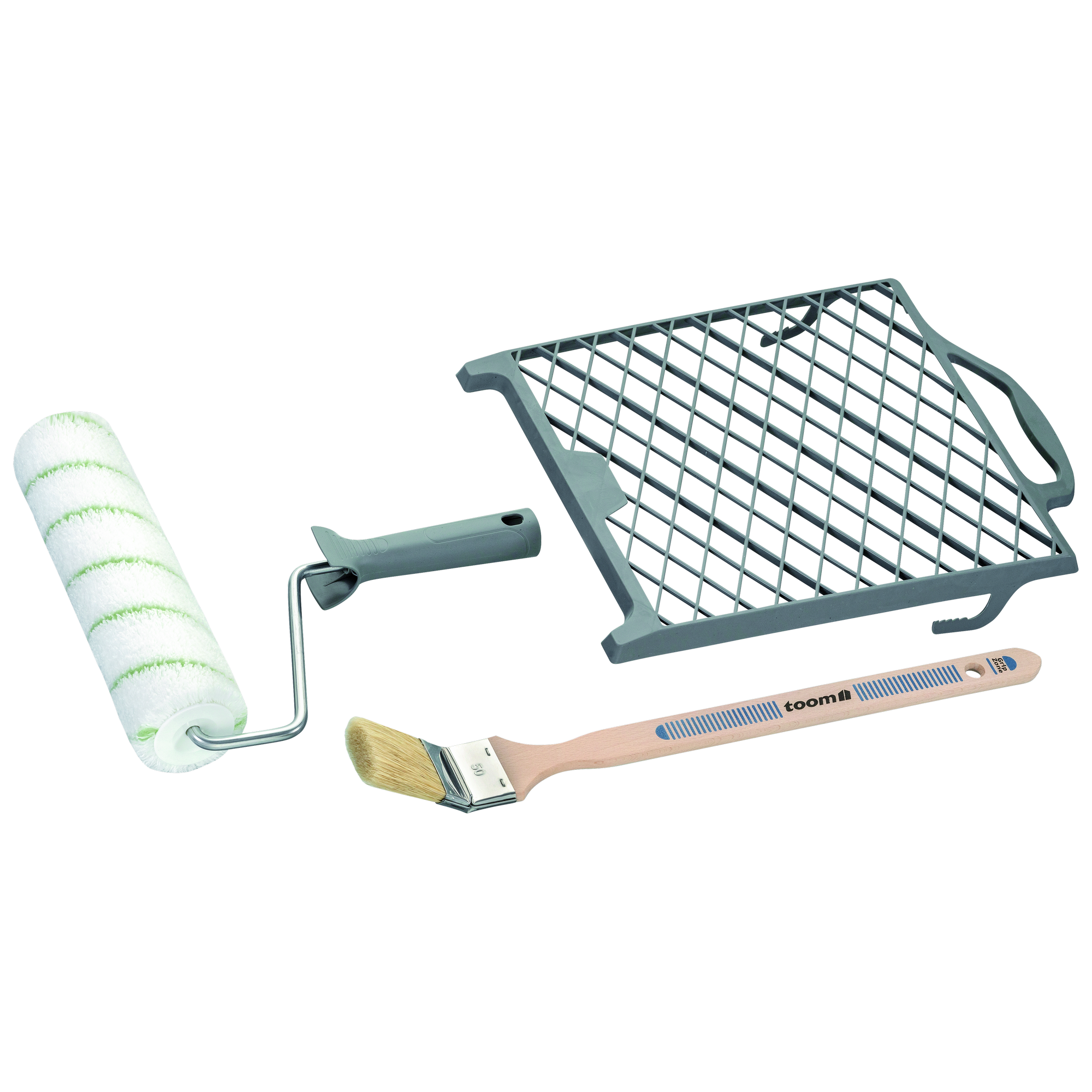toom Maler-Set mit Farbwalze und Pinsel 4-teilig
