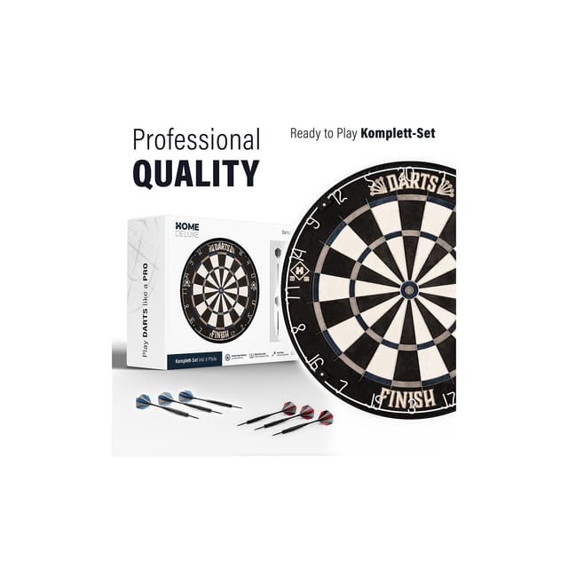 HOME DELUXE Dartscheibe Modern inkl. Surround GOOD DARTS