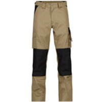 Boston Zweifarbige Arbeitshose mit Kniepolstertaschen, khaki/schwarz, Schrittlänge Standard, Größe 63 Bild 2