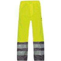 Sola Warnschutz-Regenhose, neongelb/zementgrau, Schrittlänge Standard, Größe 2XL Bild 2