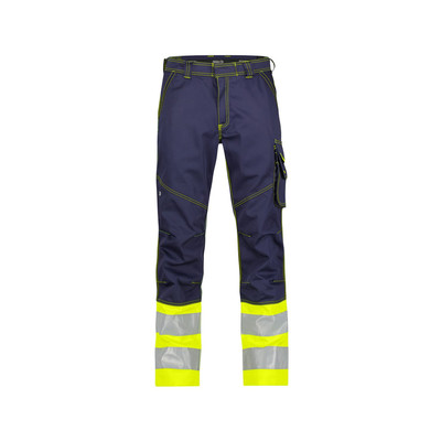 Phoenix Warnschutzhose, dunkelblau/neongelb, Schrittlänge Standard, Größe 56