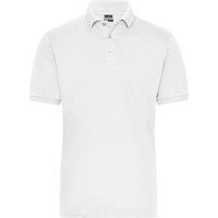 Herren Bio Workwear Poloshirt Stretch JN1806, weiß, Größe S Bild 2