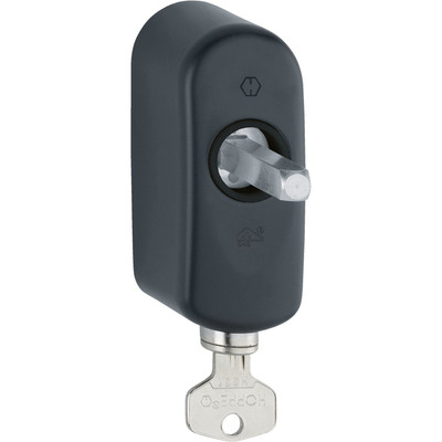 DK-Fenstergriffrosette, abschließbar, AUS950S,7/43, verd.ver., ALU, schwarz matt