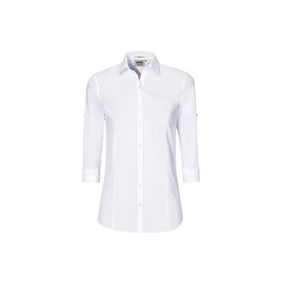 3/4-Arm-Vario Bluse Mikralinar® 120, weiß, Größe 5XL