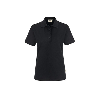 Damen Poloshirt Mikralinar® 216, schwarz, Größe 4XL