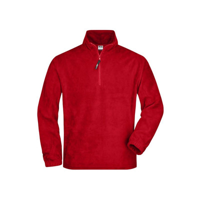 Fleece Sweatshirt JN043, rot, Größe L
