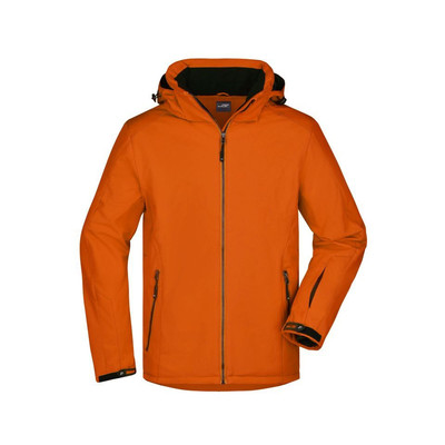 Herren Wintersport Jacke JN1054, dunkel-orange, Größe M