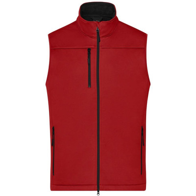 Herren Softshell Weste Recycled Polyester JN1170, rot, Größe XXL