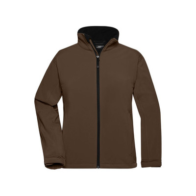 Damen Softshell Jacke JN137, braun, Größe XL
